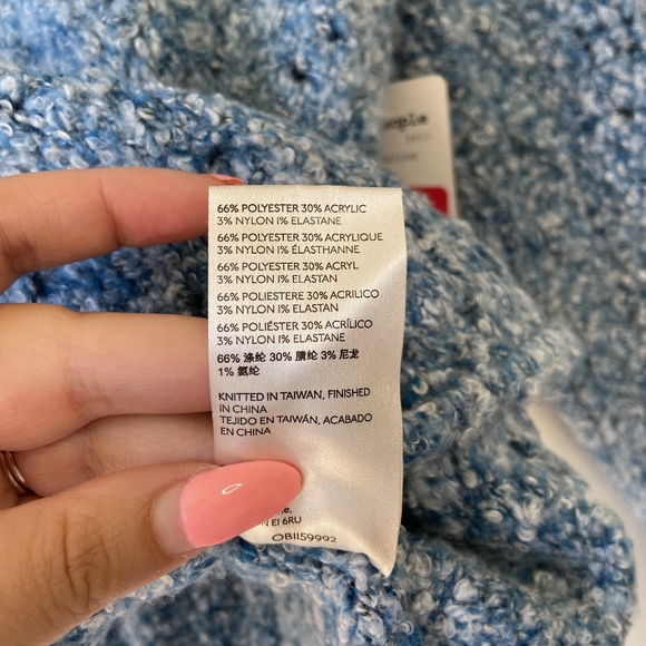 Free People Avalon blue marine cozy sweater - Picture 6 of 8